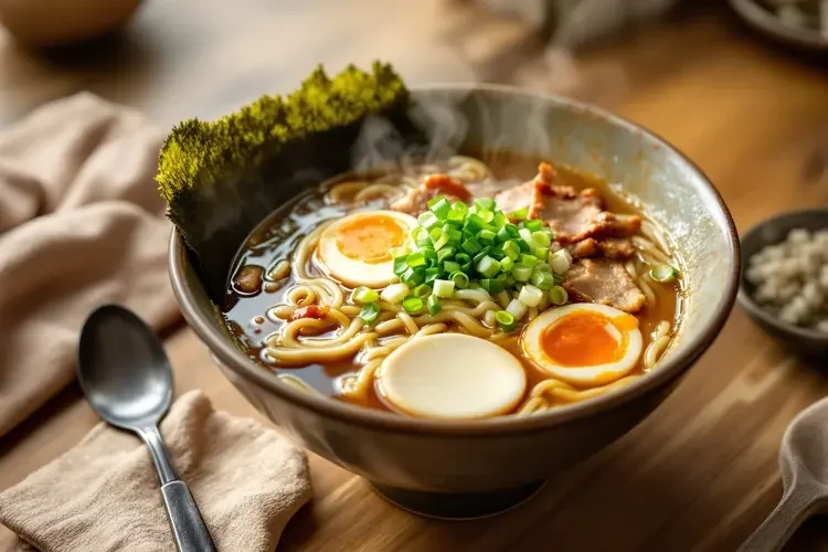 一碗治愈系味噌拉面-老湿影院美食日常